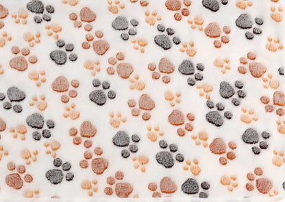 Haustierdecke mit Pfotenmuster