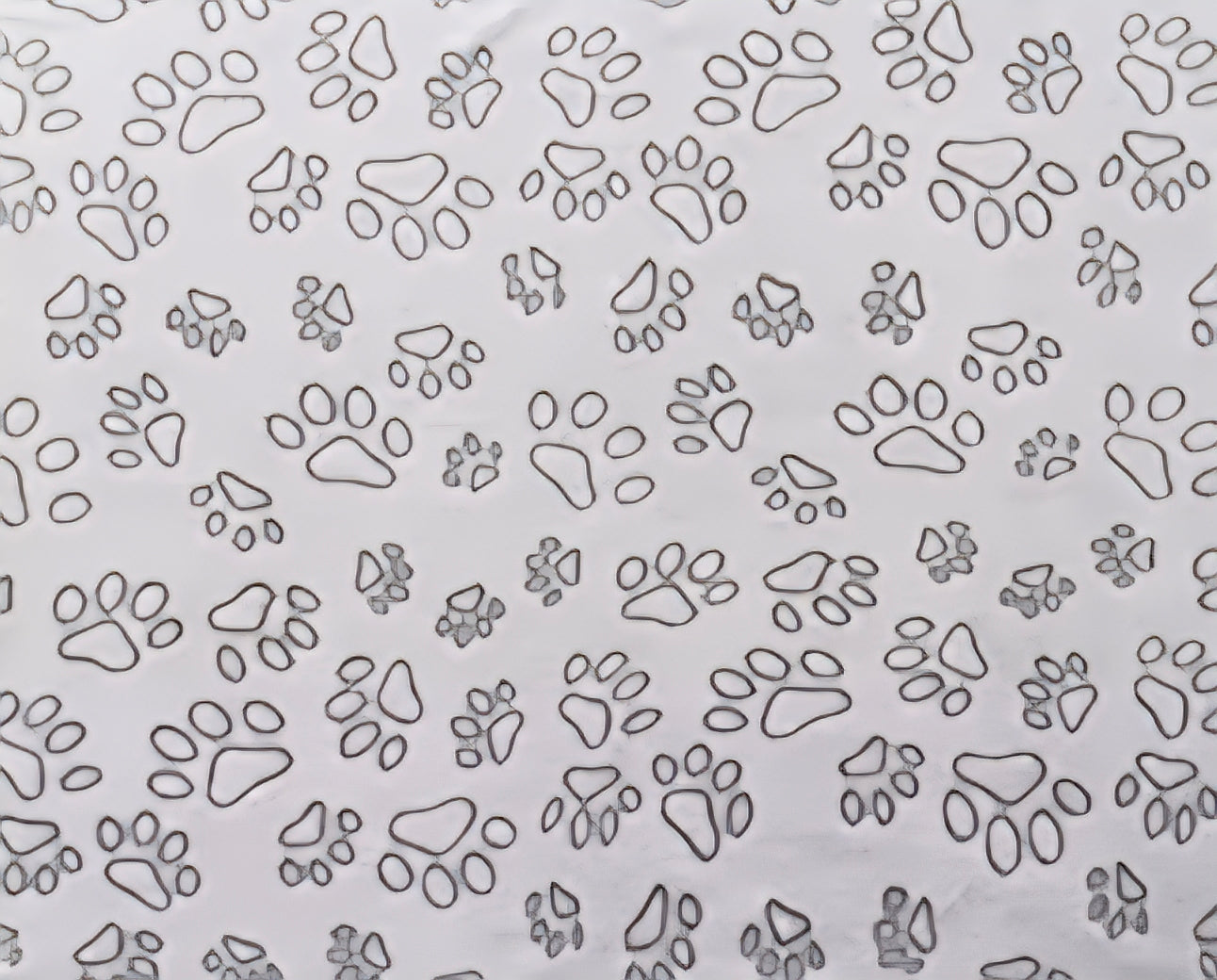 Haustierdecke mit Pfotenmuster