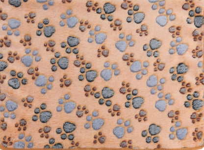 Haustierdecke mit Pfotenmuster