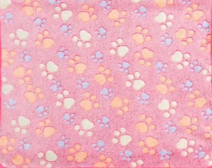 Haustierdecke mit Pfotenmuster